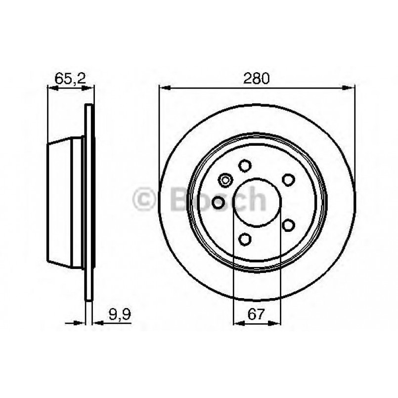 0986478873 BOSCH Гальмівний диск BD772 — фото товара №1