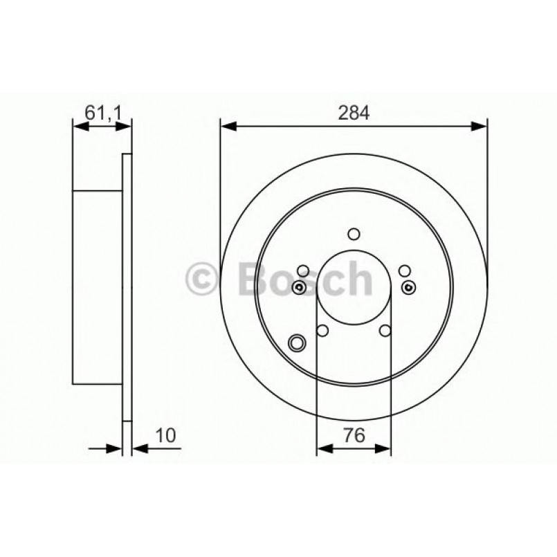 0986479U37 BOSCH Гальмівний диск — фото товара