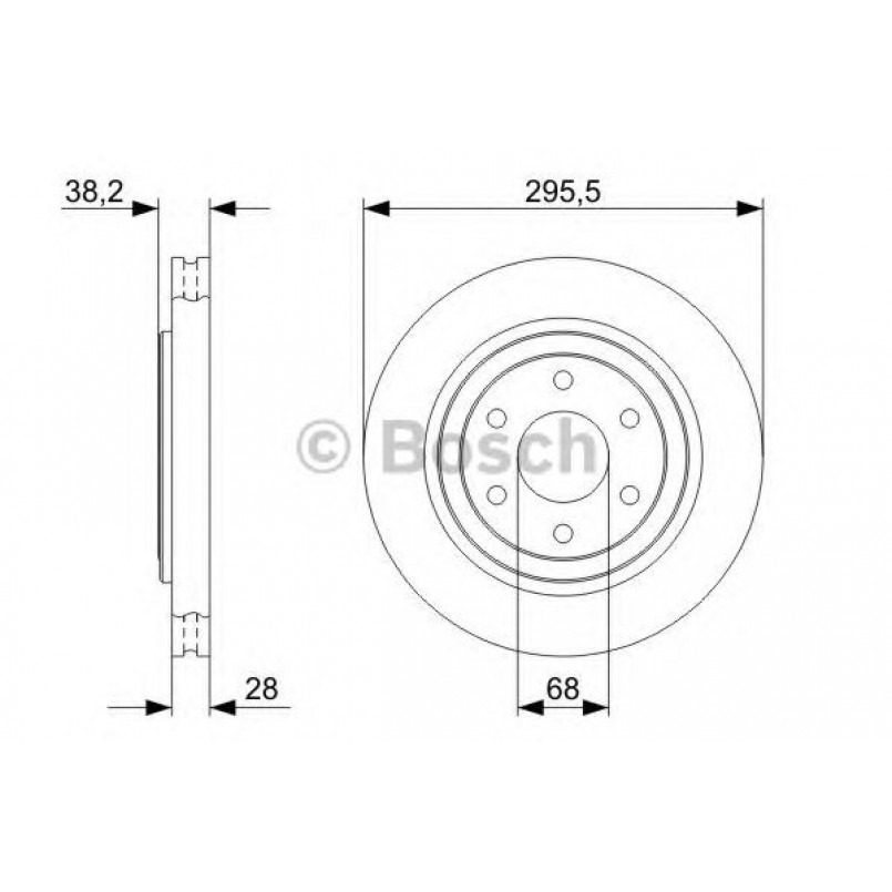 0986479356 BOSCH Гальмівний диск BD1199 — фото товара №1