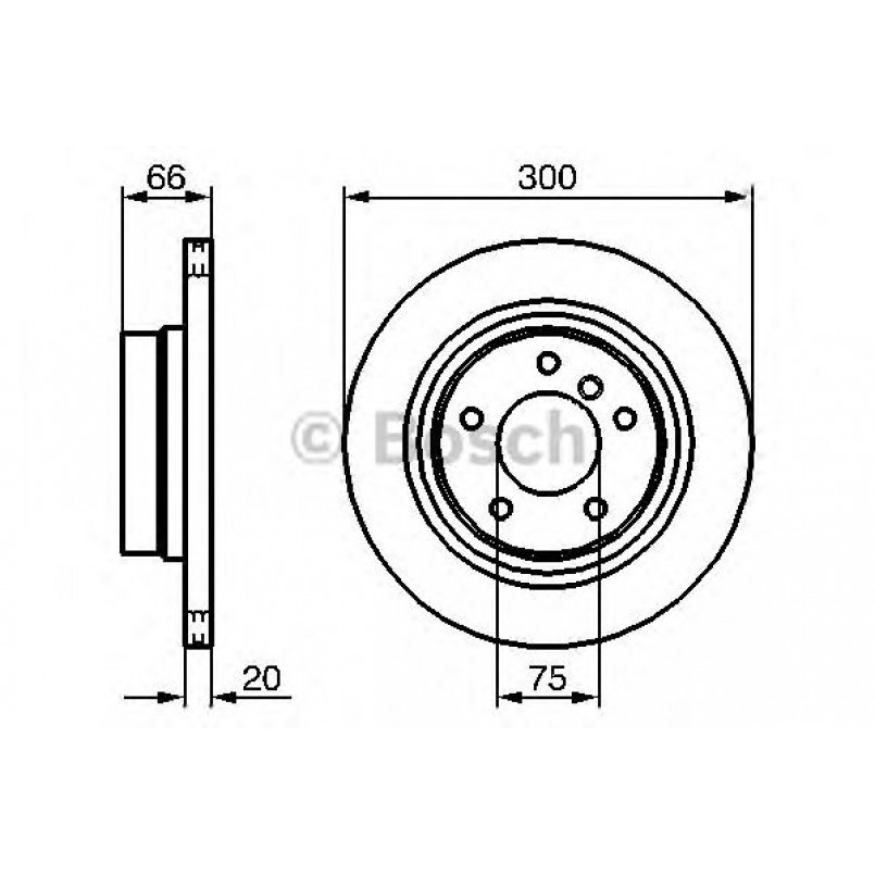 0986479218 BOSCH Гальмівний диск BD1086 — фото товара №1