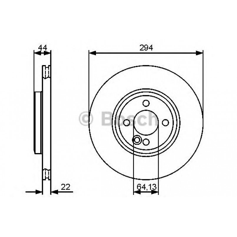 0986479438 BOSCH Гальмівний диск BD1279 — фото товара №1