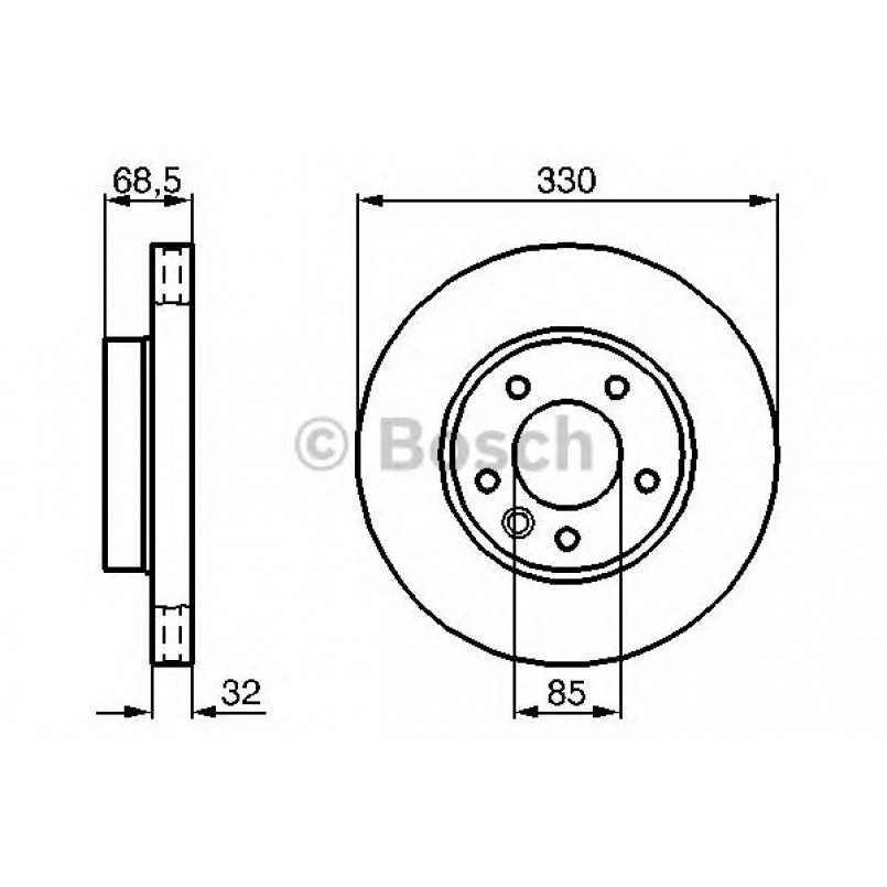 0986479248 BOSCH Гальмівний диск BD1113 — фото товара №1