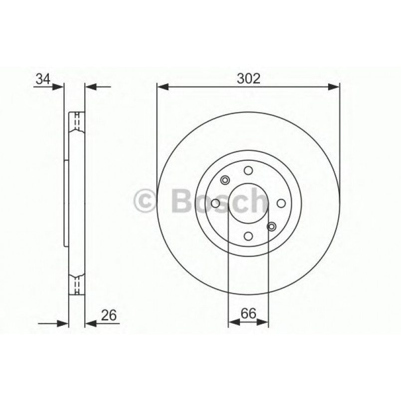 0986479288 BOSCH Гальмівний диск BD1151 — фото товара №1