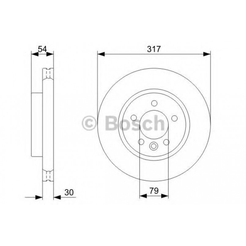 0986479287 BOSCH Гальмівний диск BD1150 — фото товара №1