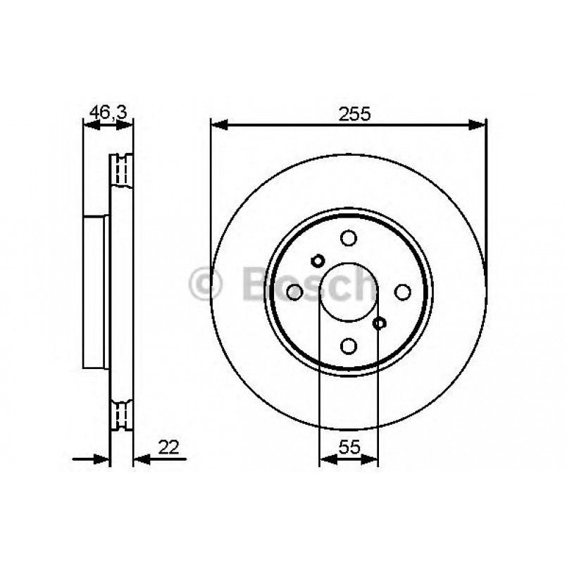 0986479430 BOSCH Гальмівний диск BD1315 — фото товара