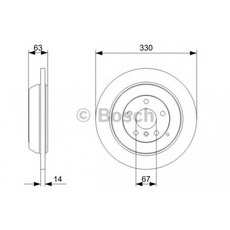 0986479330 BOSCH Гальмівний диск BD1183 — фото товара №1