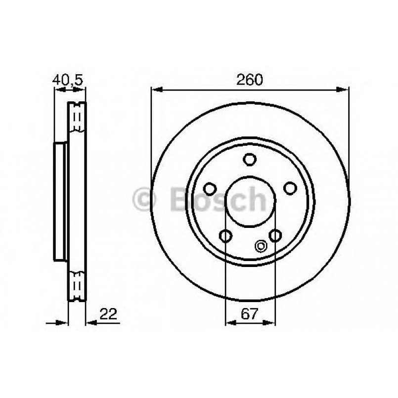 0986478875 BOSCH Гальмівний диск BD774 — фото товара №1