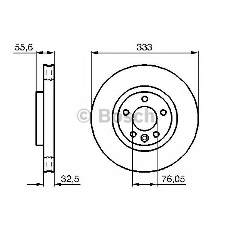 0986479096 BOSCH Гальмівний диск BD1026 — фото товара №1