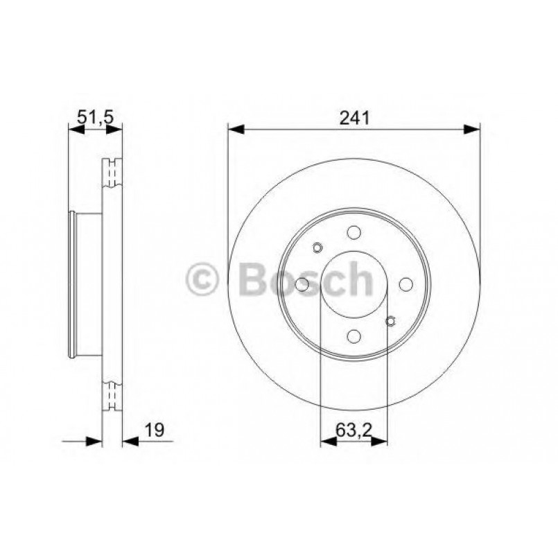 0986479377 BOSCH Гальмівний диск BD1213 — фото товара