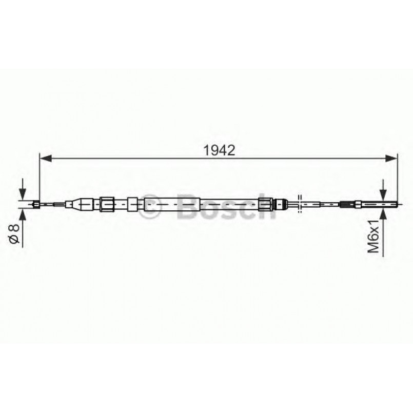 1987477820 BOSCH Трос ручного гальма — фото товара