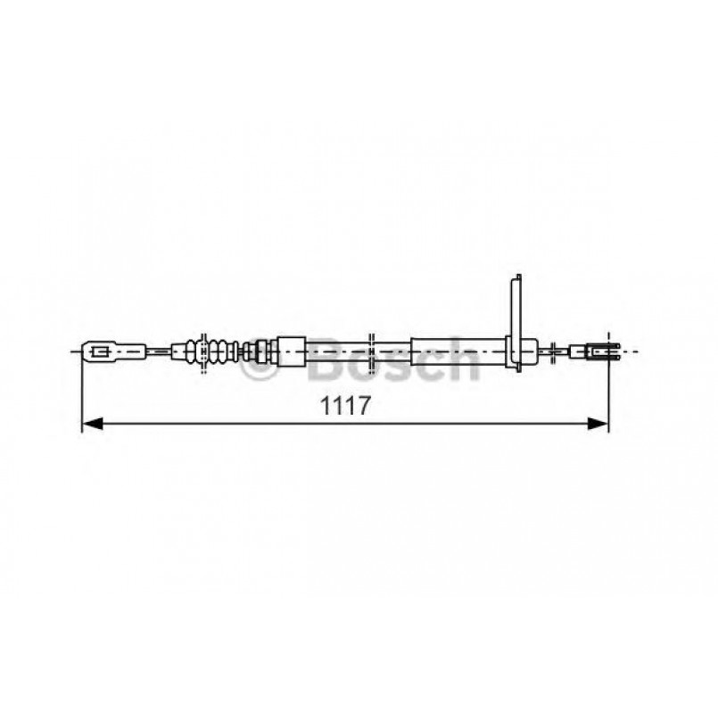 1987477750 BOSCH Трос ручного гальма — фото товара
