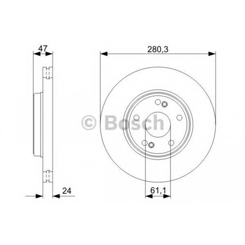 0986479743 BOSCH Гальмівний диск BD1118 — фото товара