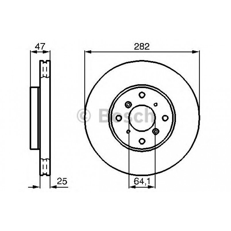 0986478982 BOSCH Гальмівний диск BD879 — фото товара