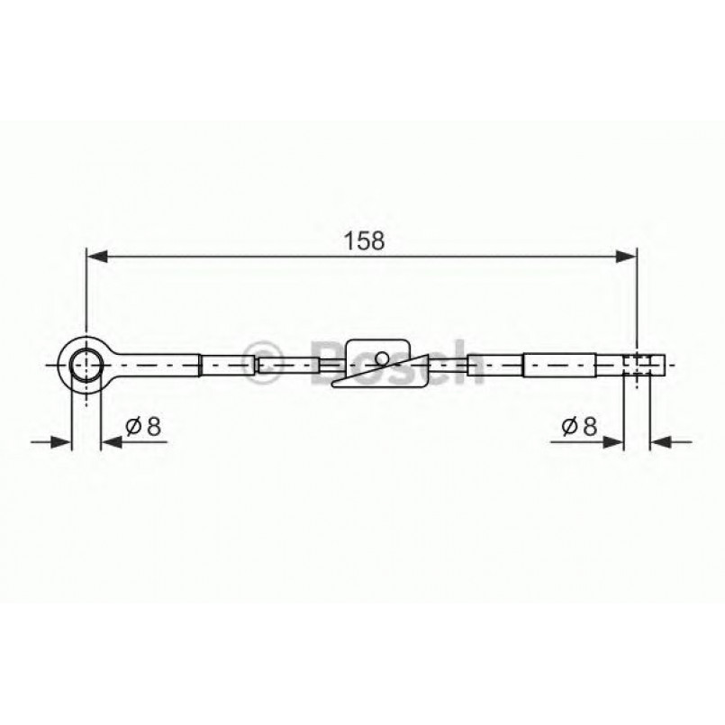 1987482242 BOSCH Трос ручного гальма — фото товара