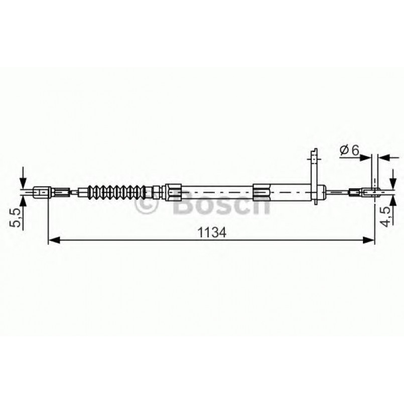 1987477749 BOSCH Трос ручного гальма — фото товара