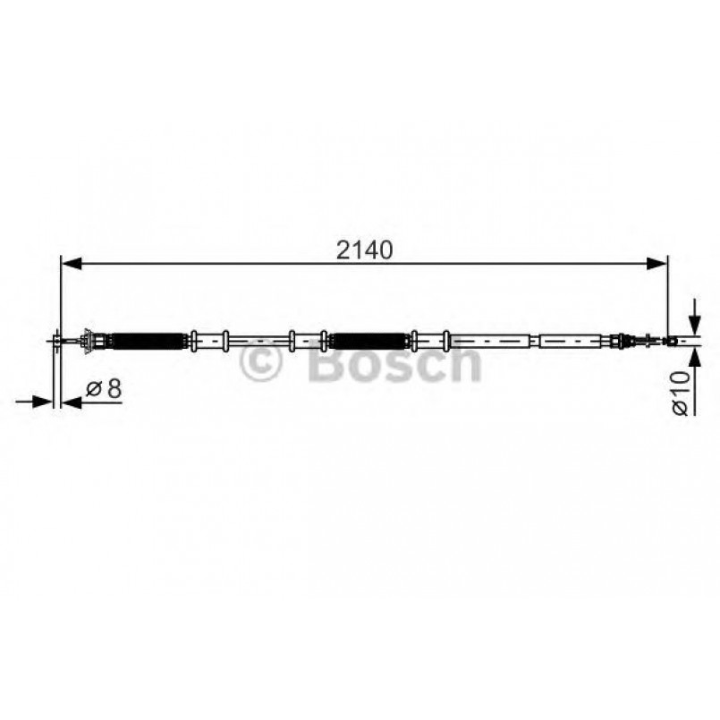 1987482287 BOSCH Трос ручного гальма — фото товара