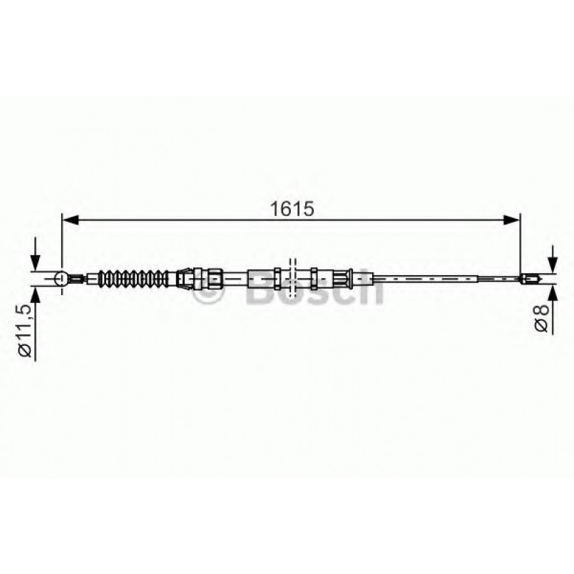 1987482328 BOSCH Трос ручного гальма — фото товара
