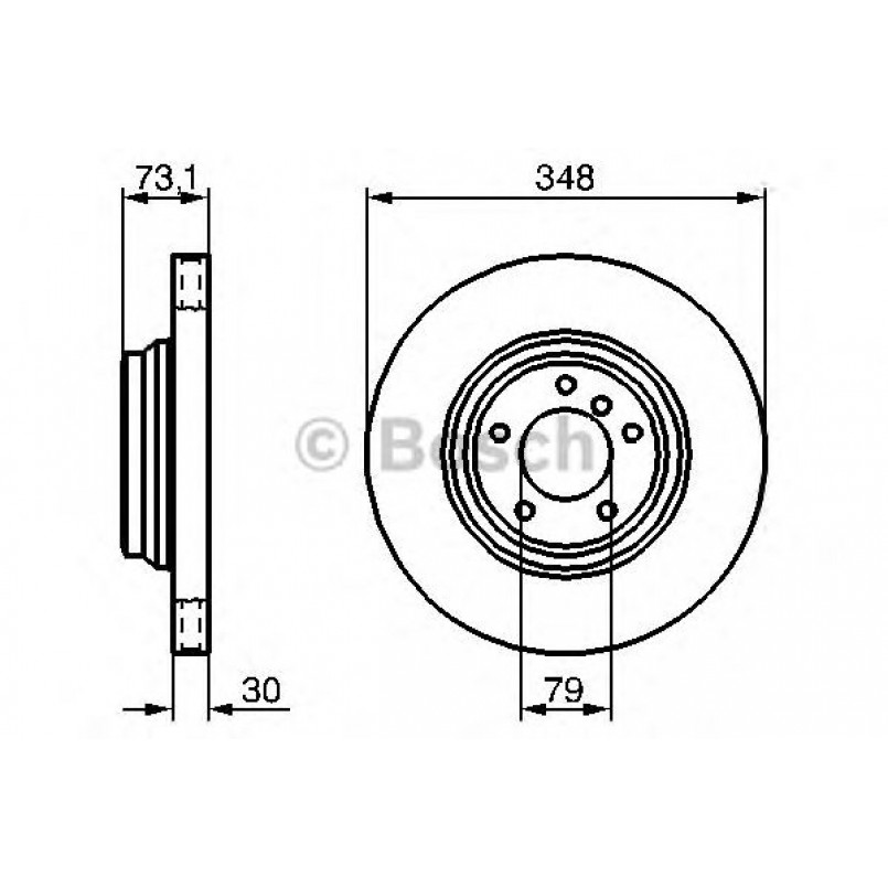 0986479265 BOSCH Гальмівний диск BD1143 — фото товара №1