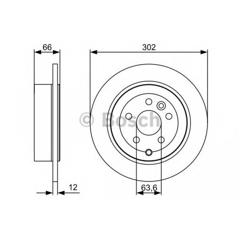 0986479518 BOSCH Гальмівний диск BD1372 — фото товара №1