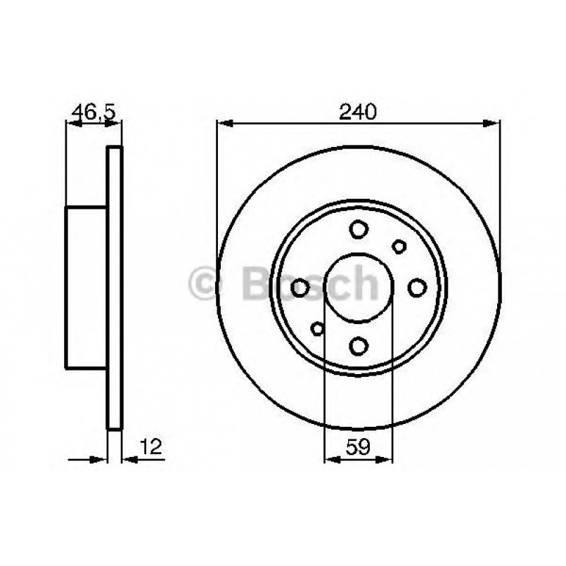0986478353 BOSCH Гальмівний диск BD293 — фото товара
