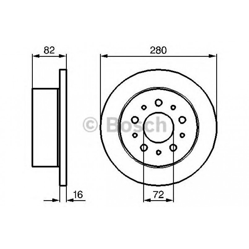 0986479065 BOSCH Гальмівний диск — фото товара №1