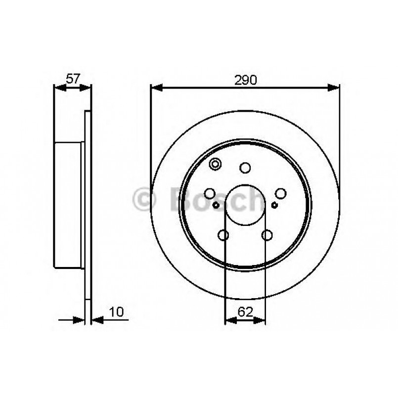 0986479448 BOSCH Гальмівний диск BD1283 — фото товара №1