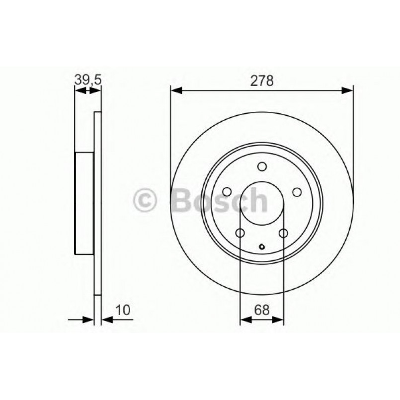 0986479C22 BOSCH Гальмівний диск BD2161 — фото товара
