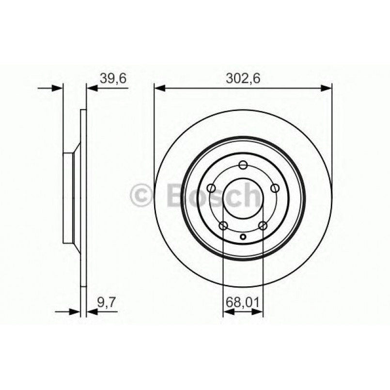 0986479C28 BOSCH Гальмівний диск BD2167 — фото товара