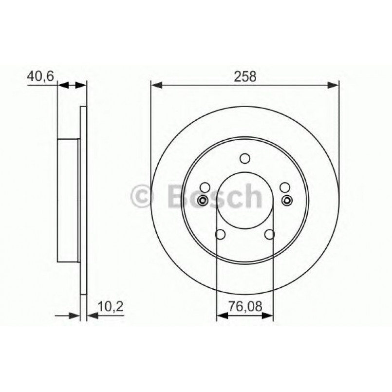 0986479059 BOSCH Гальмівний диск BD1639 — фото товара