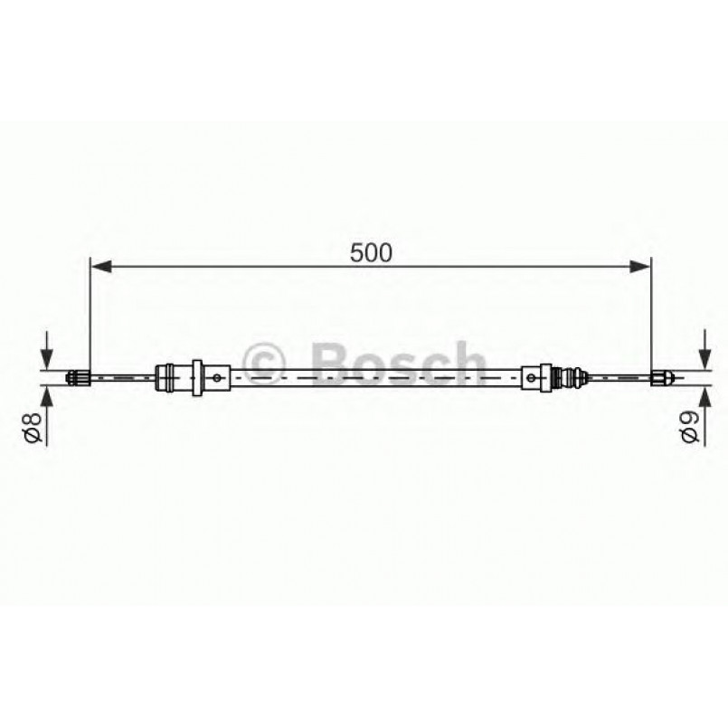 1987477565 BOSCH Трос ручного гальма — фото товара