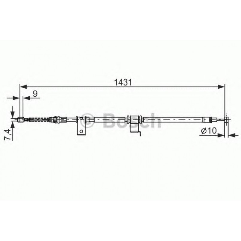 1987482293 BOSCH Трос ручного гальма — фото товара