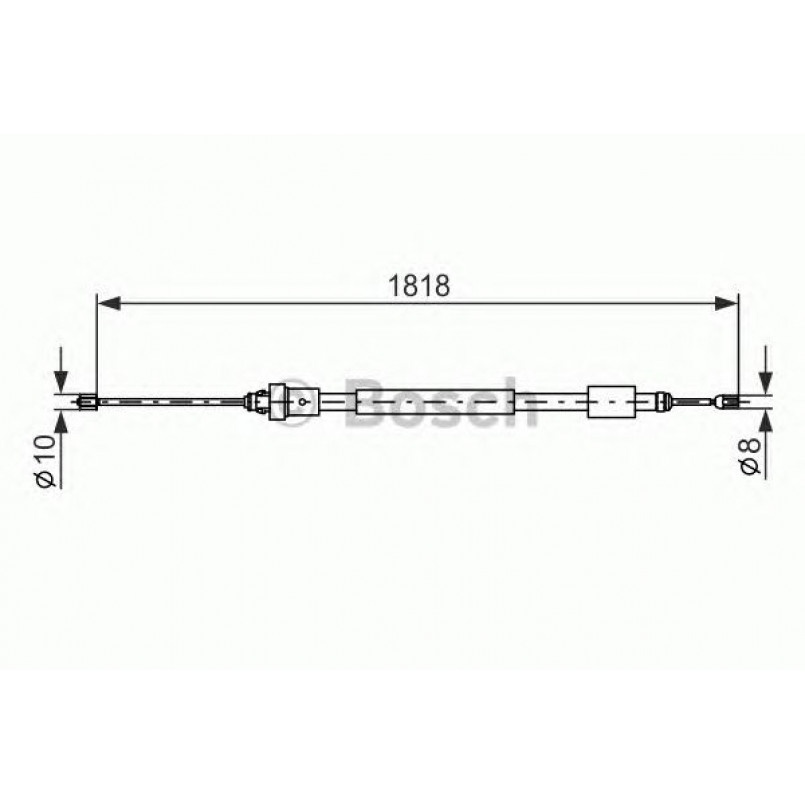 1987477577 BOSCH Трос ручного гальма — фото товара