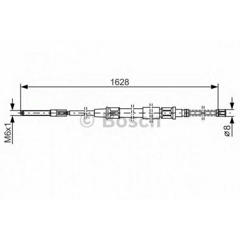 1987477169 BOSCH Трос ручного гальма — фото товара