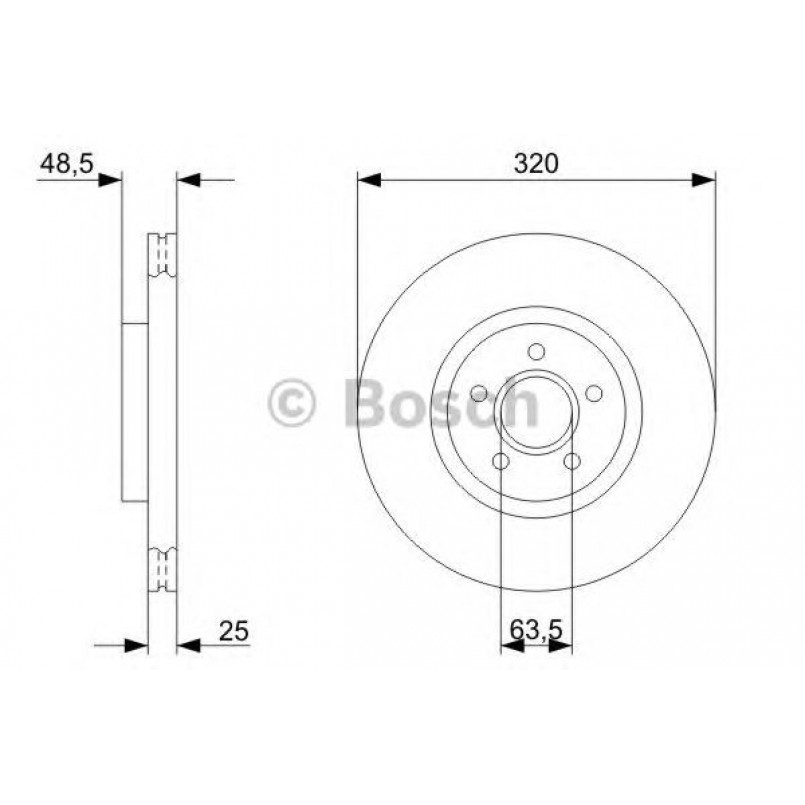 0986479310 BOSCH Гальмівний диск — фото товара №1