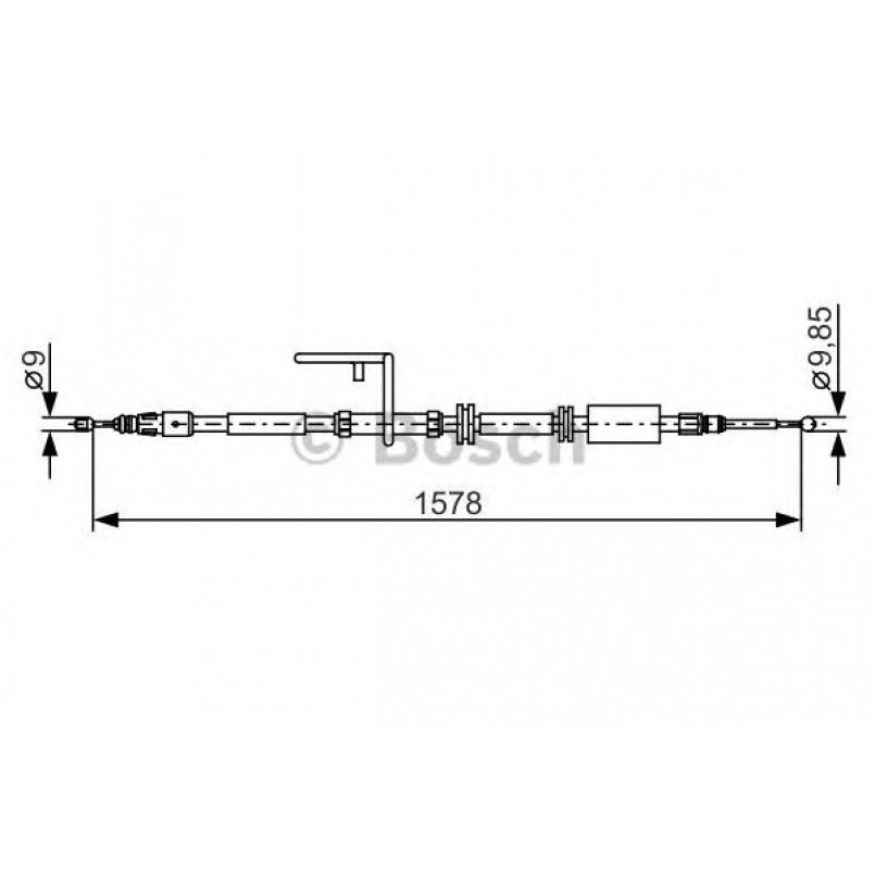 1987482314 BOSCH Трос ручного гальма — фото товара