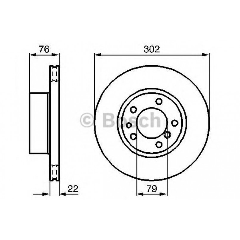 0986478318 BOSCH Гальмівний диск BD261 — фото товара