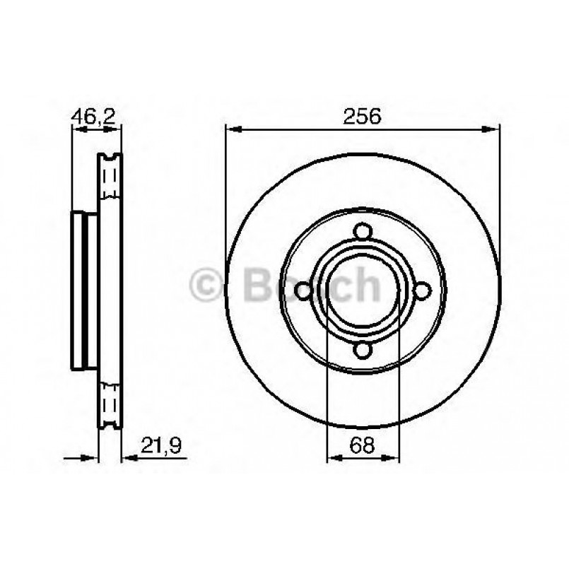 0986478018 BOSCH Гальмівний диск BD29 — фото товара