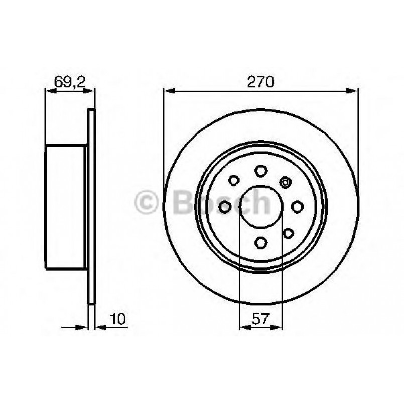0986478420 BOSCH Гальмівний диск BD351 — фото товара №1