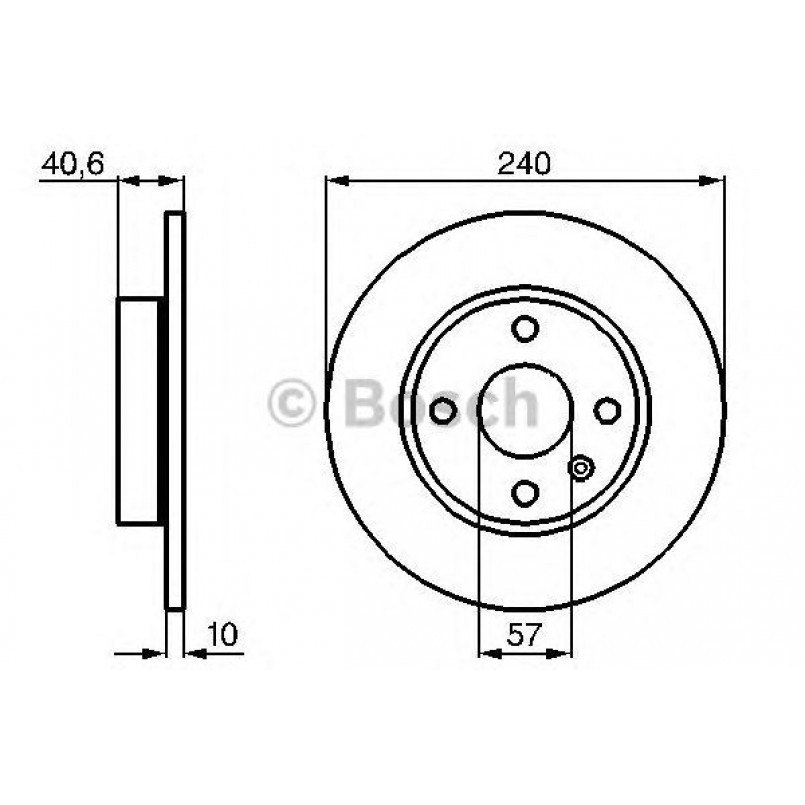 0986478731 BOSCH Гальмівний диск BD644 — фото товара