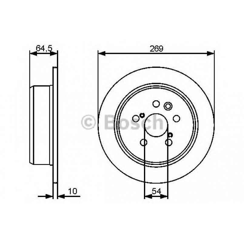 0986479483 BOSCH Гальмівний диск BD1341 — фото товара