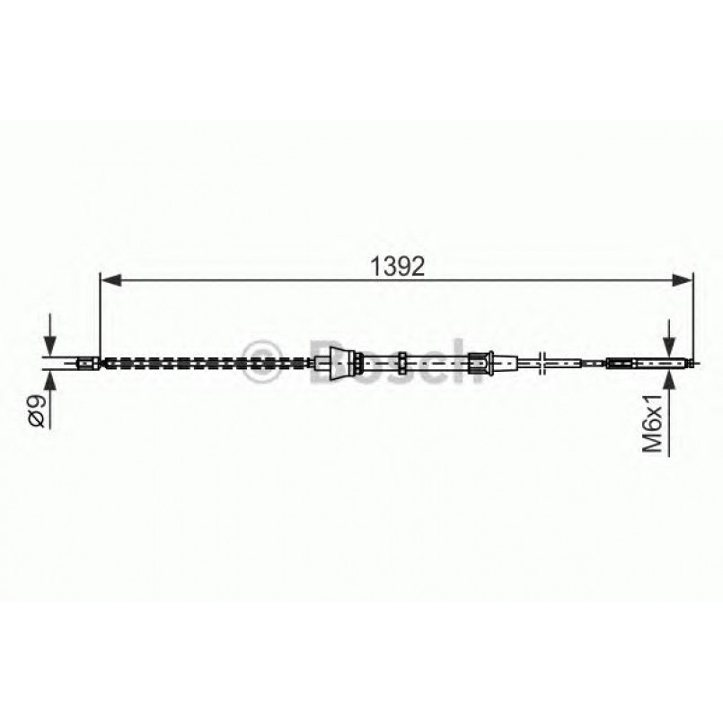 1987477680 BOSCH Трос ручного гальма — фото товара