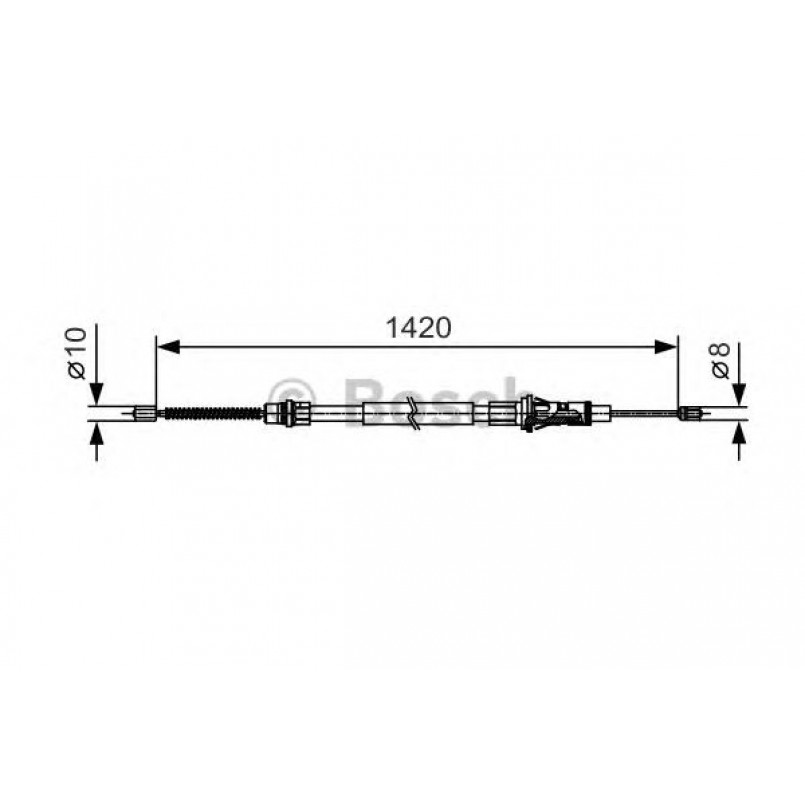 1987482013 BOSCH Трос ручного гальма — фото товара
