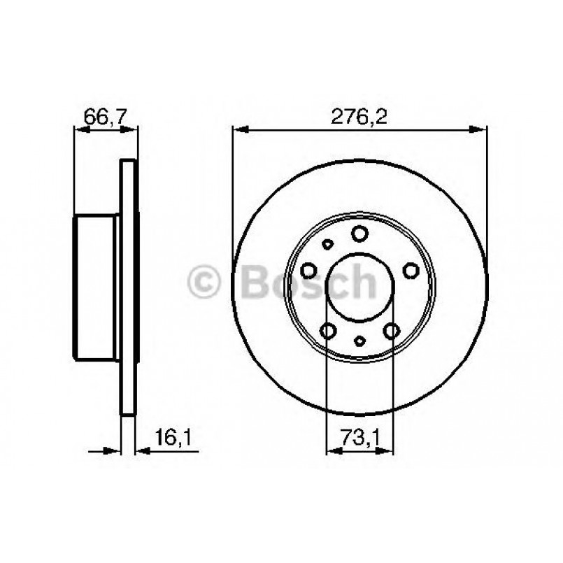 0986479163 BOSCH Гальмівний диск BD991 — фото товара №1