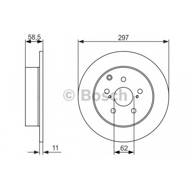 0986479574 BOSCH Гальмівний диск BD1417 — фото товара