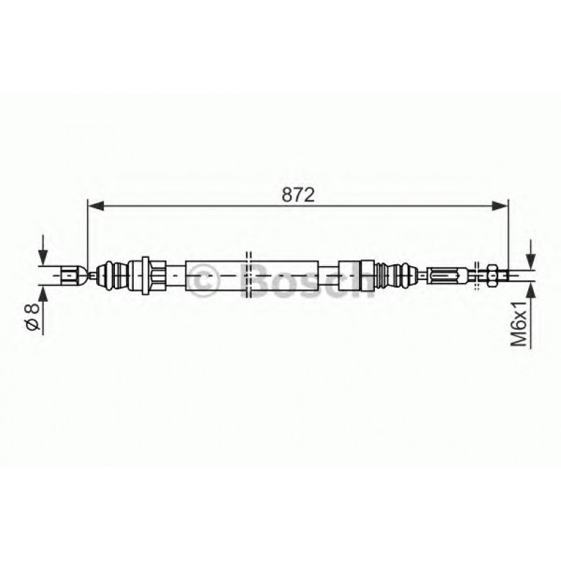 1987477149 BOSCH Трос ручного гальма — фото товара