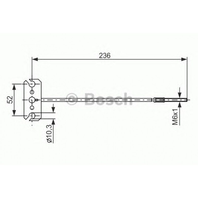 1987477226 BOSCH Трос ручного гальма — фото товара