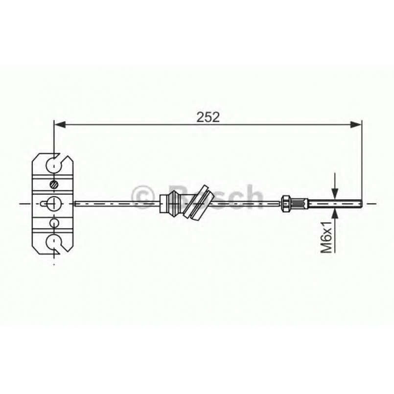 1987477503 BOSCH Трос ручного гальма — фото товара