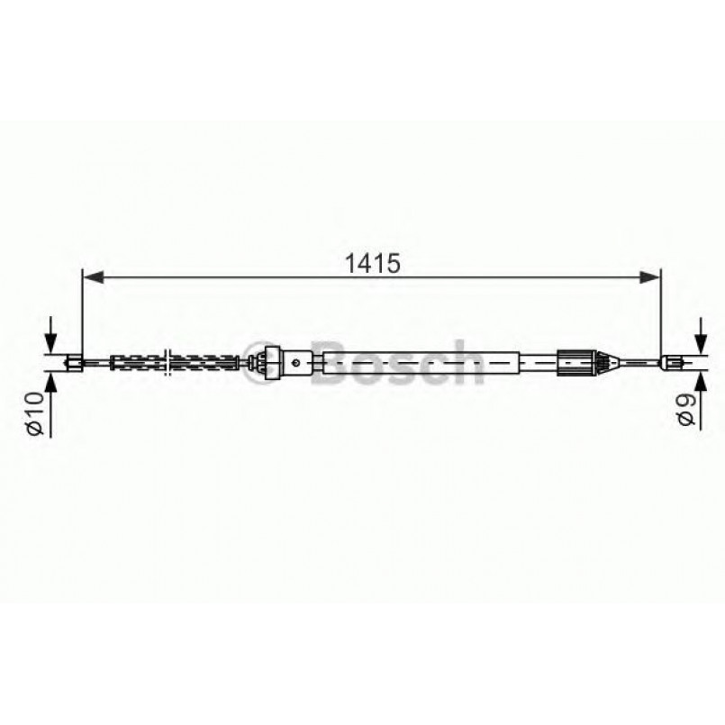 1987477782 BOSCH Трос ручного гальма — фото товара