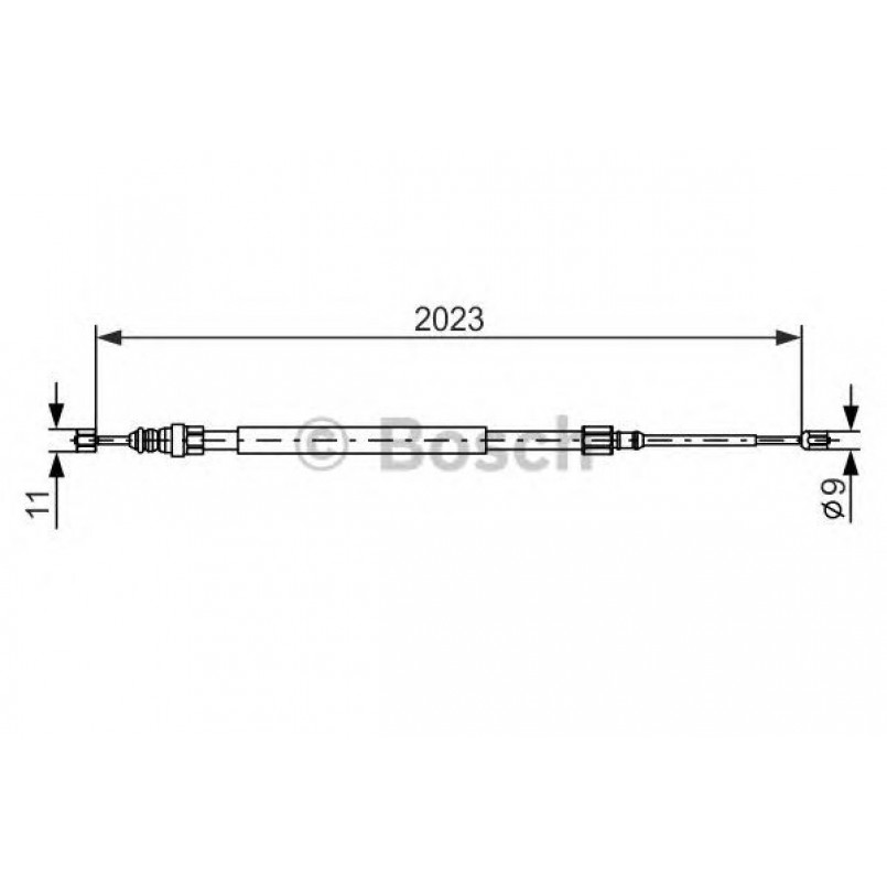 1987477786 BOSCH Трос ручного гальма — фото товара