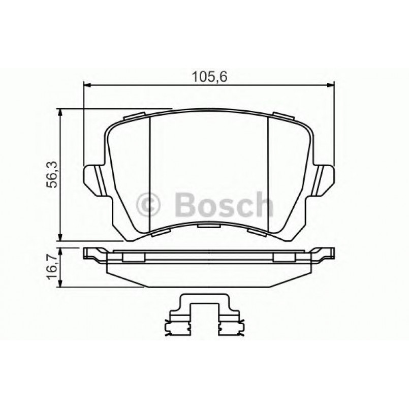 0986494626 BOSCH Гальмівні колодки до дисків BP2671 — фото товара №1